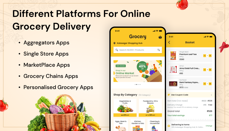 Different Platforms For Online Grocery Delivery