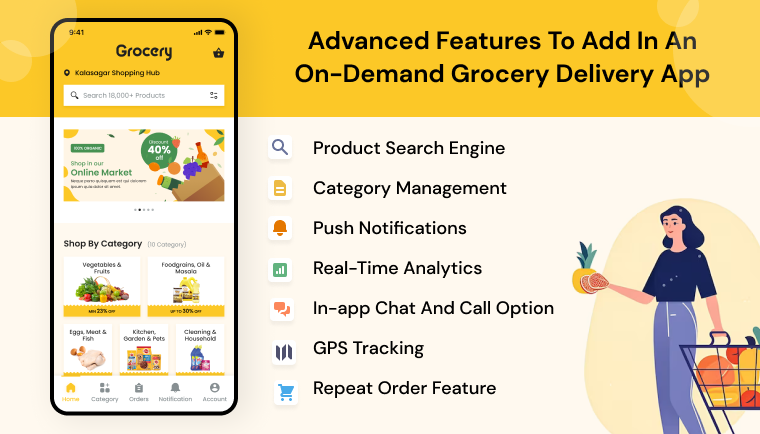 Advanced Features to add in an On-Demand Grocery Delivery App